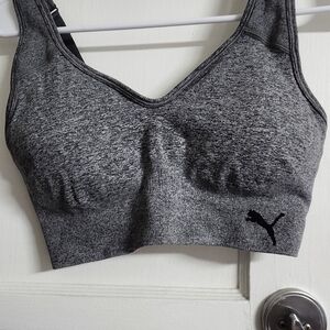 Puma Women's Charcoal Sports Bra